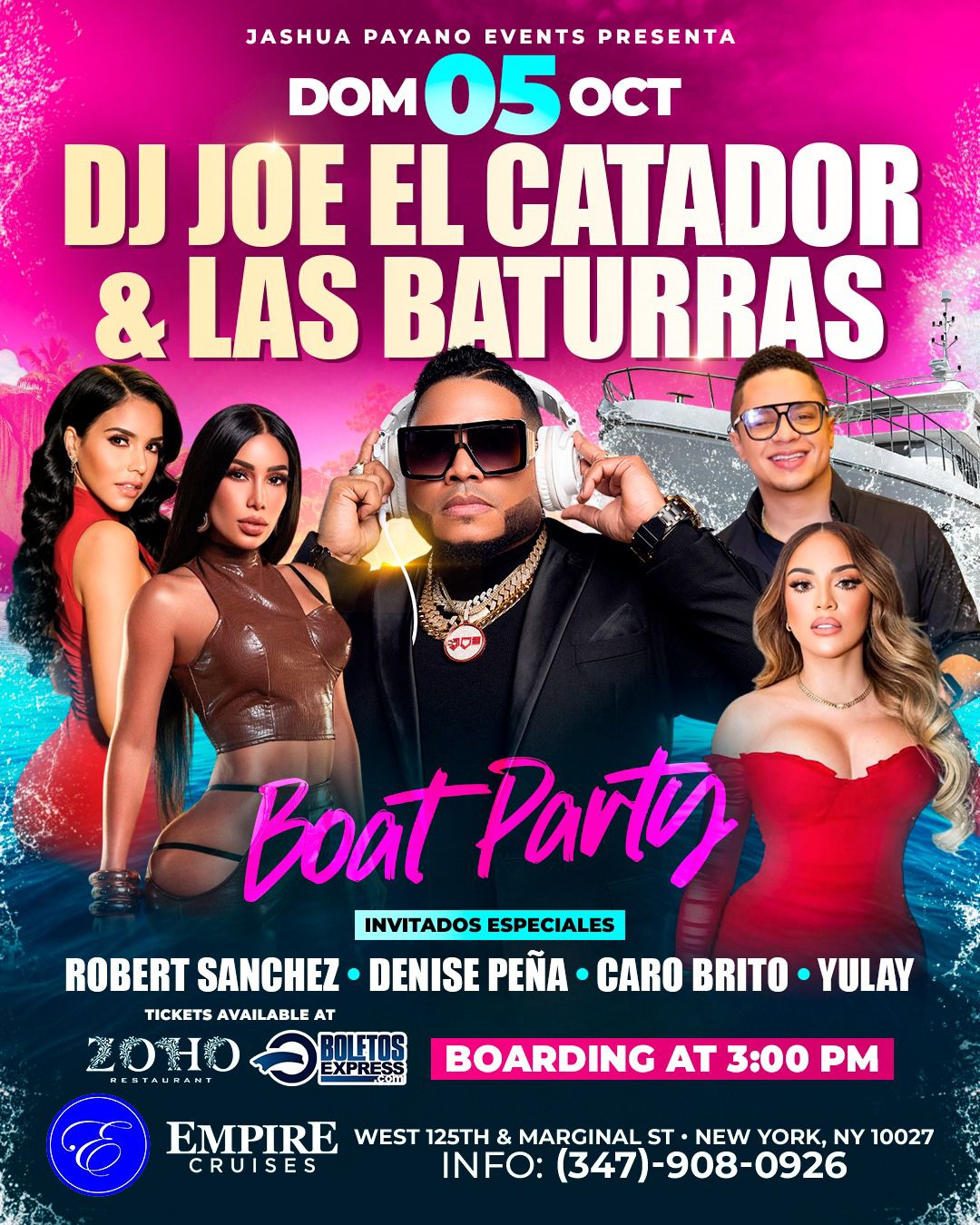 DJ JOE EL CATADOR & LAS BATURRAS BOAT PARTY