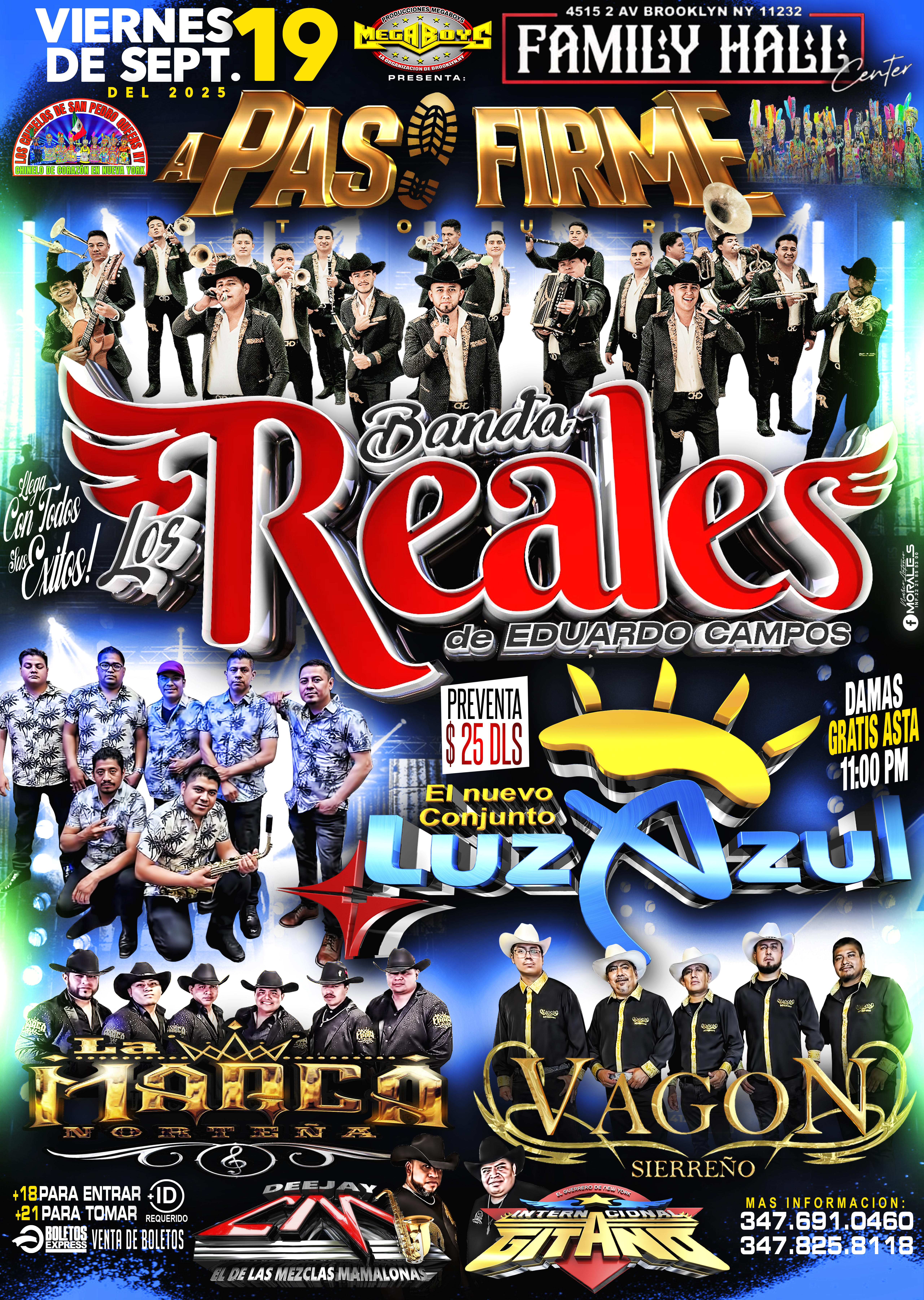 BANDA REALES | LUZ AZUL