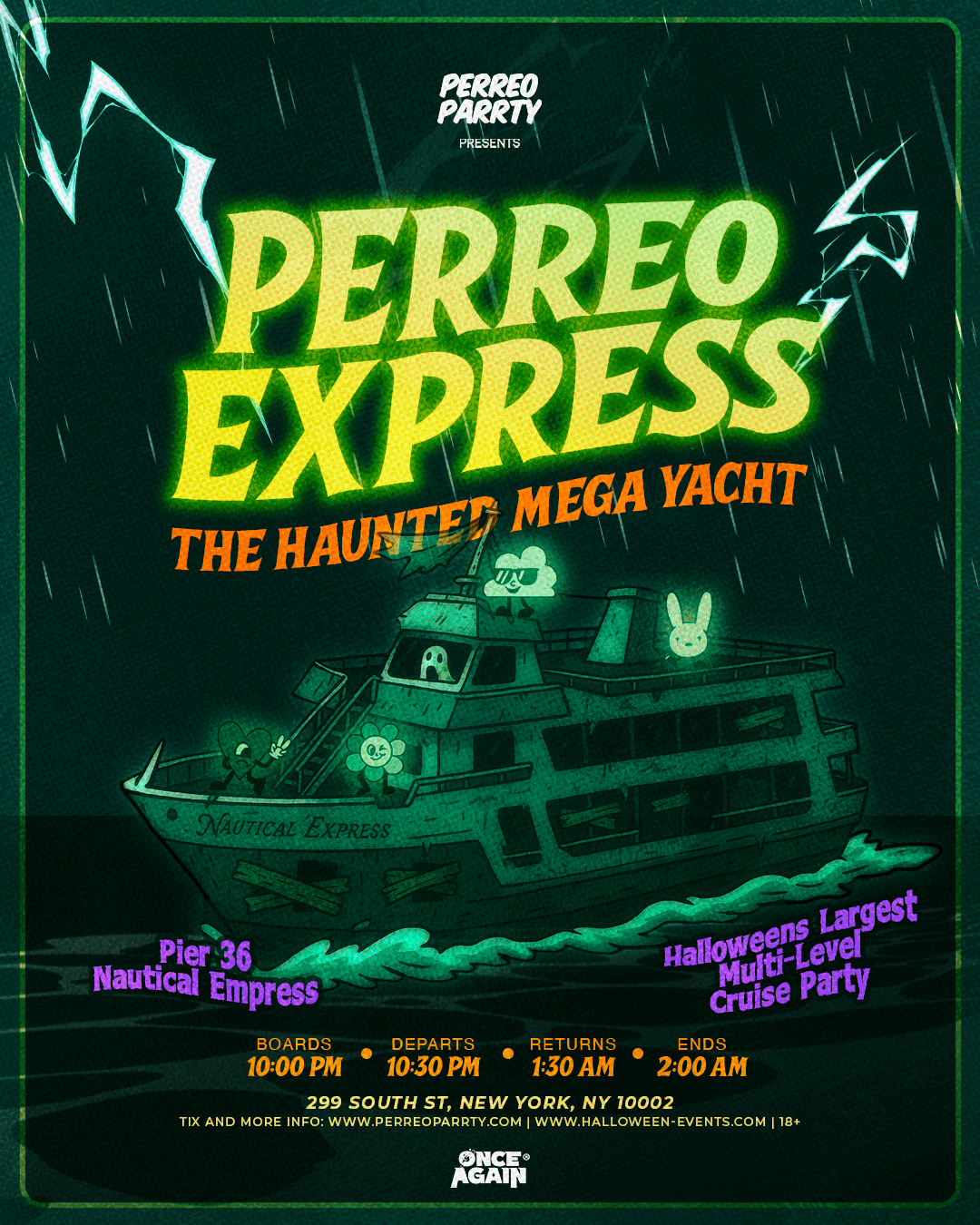Halloween Teteo x Dembow - Dominican Boat Party Yacht Cruise