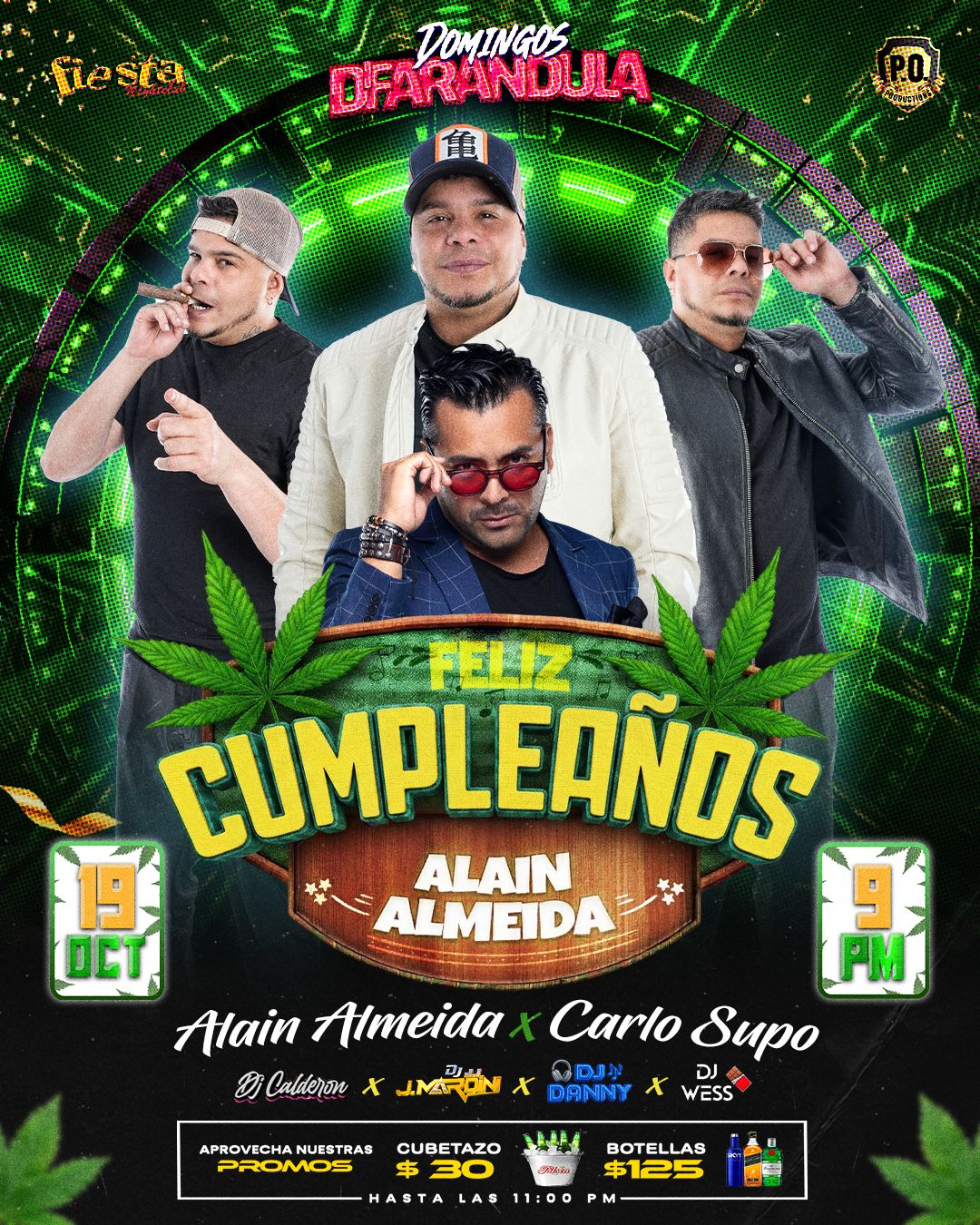 Buy tickets for ALAIN ALMEIDA, CARLO SUPO, DJ CALDERON, DJ MARDINI, DJ DANNY, DJ WESS ALAIN ALMEIDA, CARLO SUPO, DJ CALDERON, DJ MARDINI, DJ DANNY, DJ WESS