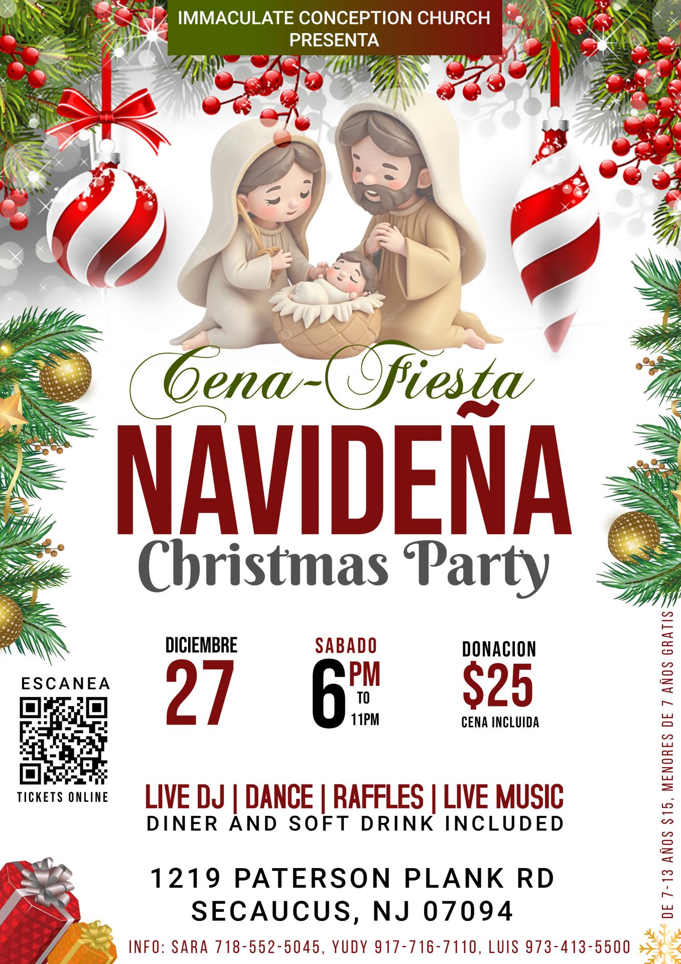 Buy tickets for Cena Y Fiesta Navideña Cena Y Fiesta Navideña
