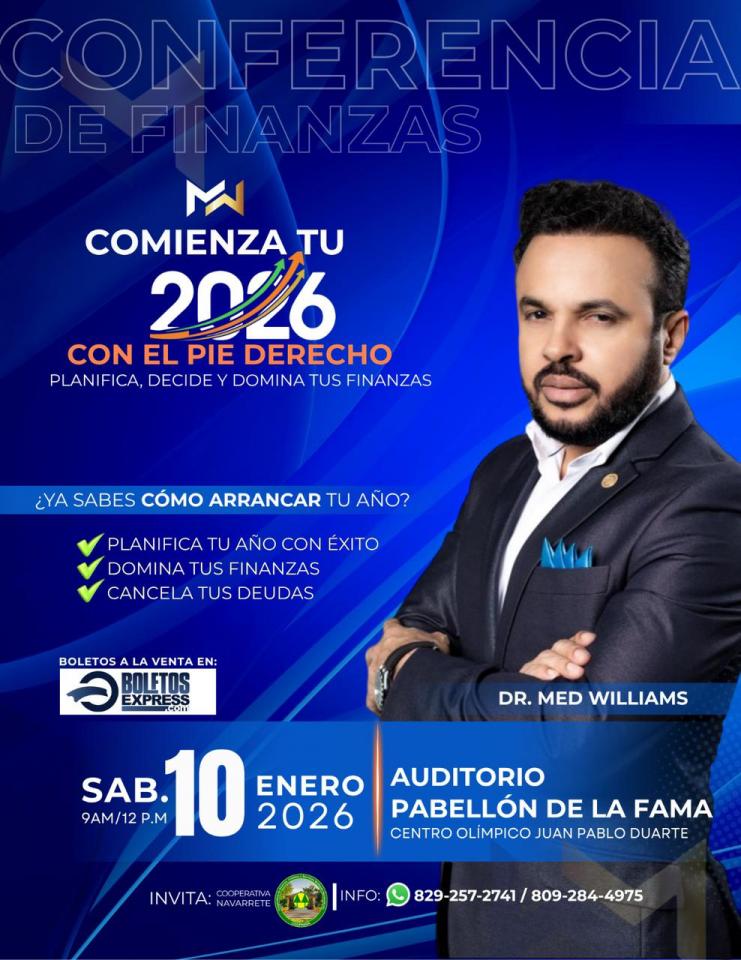 Buy tickets for conferencia de finanzas “Comienza tu 2026 con el pie derecho” conferencia de finanzas “Comienza tu 2026 con el pie derecho”