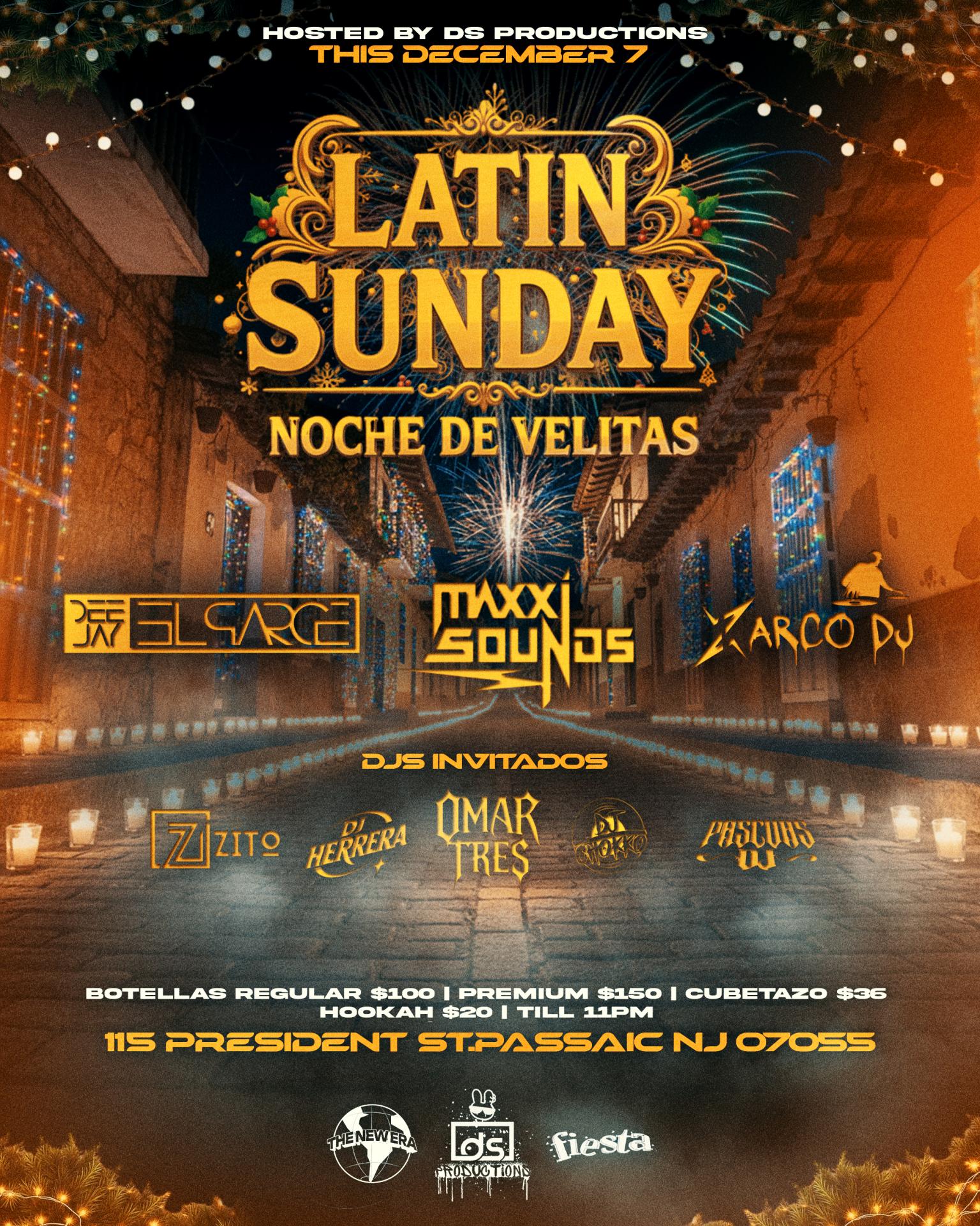 Buy tickets for LATIN SUNDAY - NOCHE DE VELITAS LATIN SUNDAY - NOCHE DE VELITAS