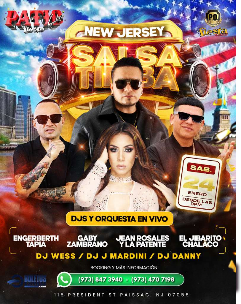 Buy tickets for SALSA TIMBA EN NEW JERSEY, DJS Y ORQUESTA EN VIVO SALSA TIMBA EN NEW JERSEY, DJS Y ORQUESTA EN VIVO