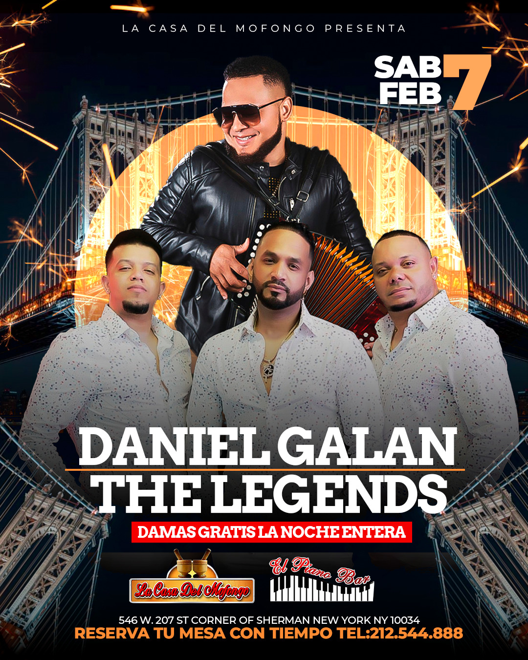 Buy tickets for DANIEL GALAN & THE LEGENDS DANIEL GALAN & THE LEGENDS