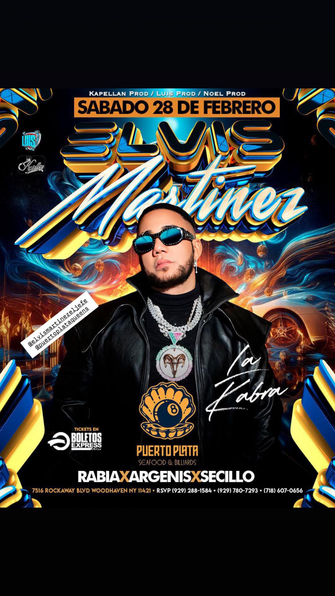 Buy tickets for ELVIS MARTINEZ ELVIS MARTINEZ