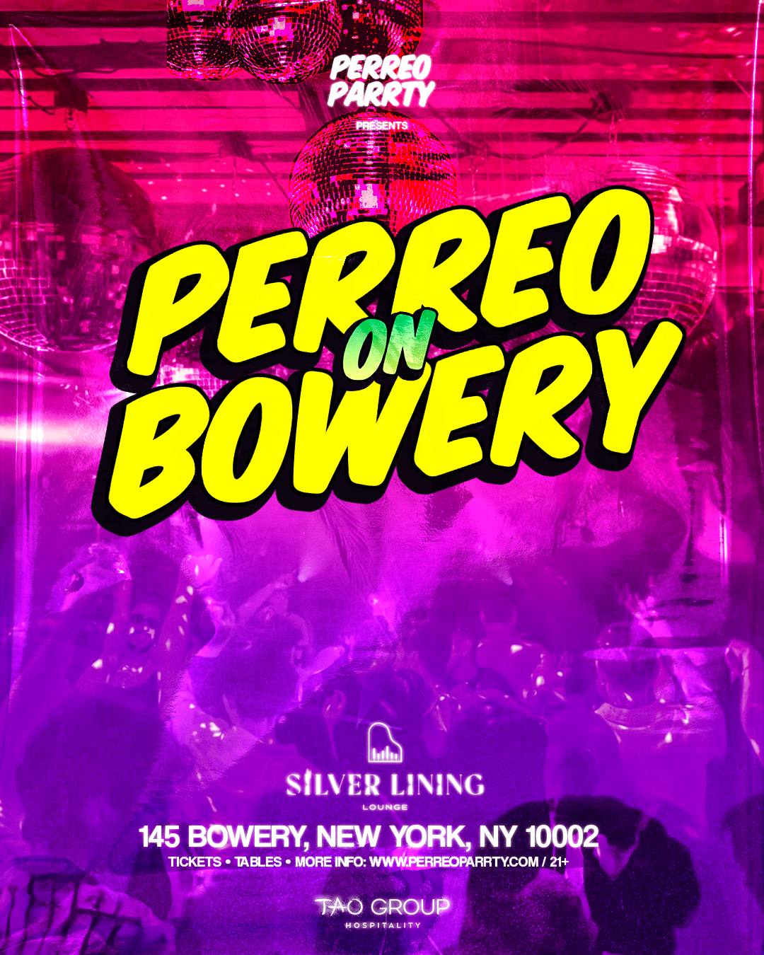 PERREO ON BOWERY - Latin & Reggaeton Party at Downtown NYC
