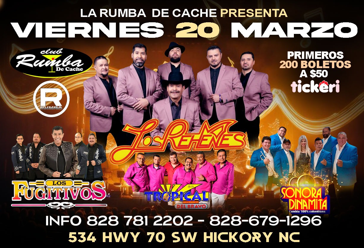 Buy tickets for LOS REHENES | LOS FUGITIVOS | TROPICAL DEL BRAVO | SONORA DINAMITA LOS REHENES | LOS FUGITIVOS | TROPICAL DEL BRAVO | SONORA DINAMITA