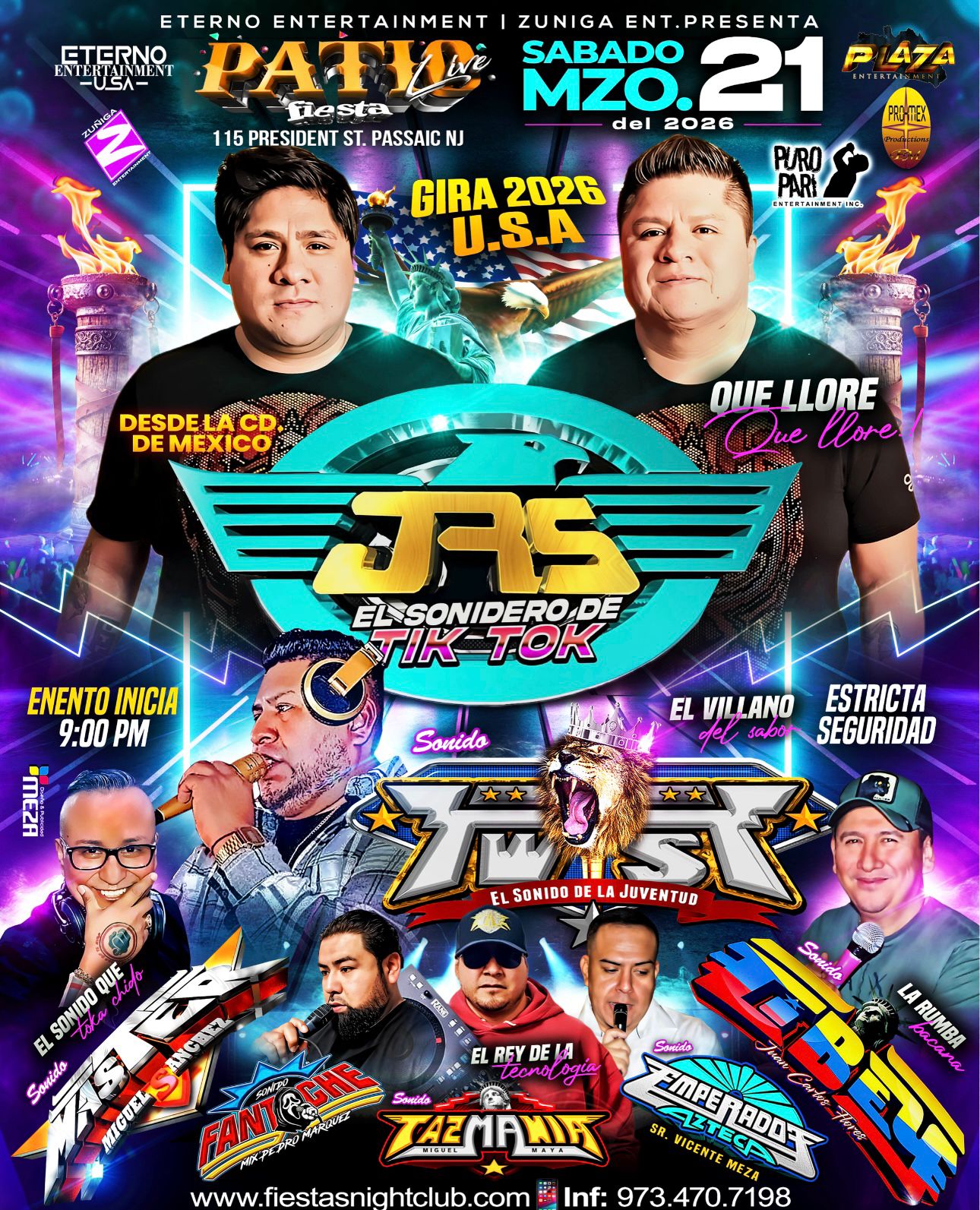 Buy tickets for JRS EL SONIDERO DE TIK-TOK EN SU GIRA 2026 USA JRS EL SONIDERO DE TIK-TOK EN SU GIRA 2026 USA