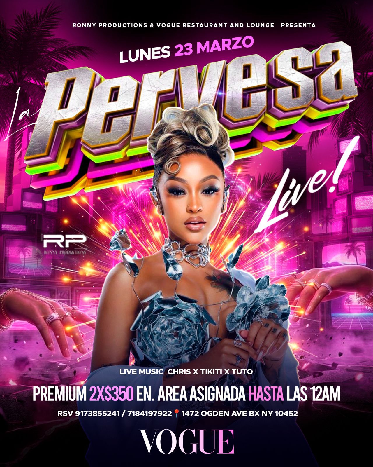 Buy tickets for LA PERVERSA LIVE LA PERVERSA LIVE