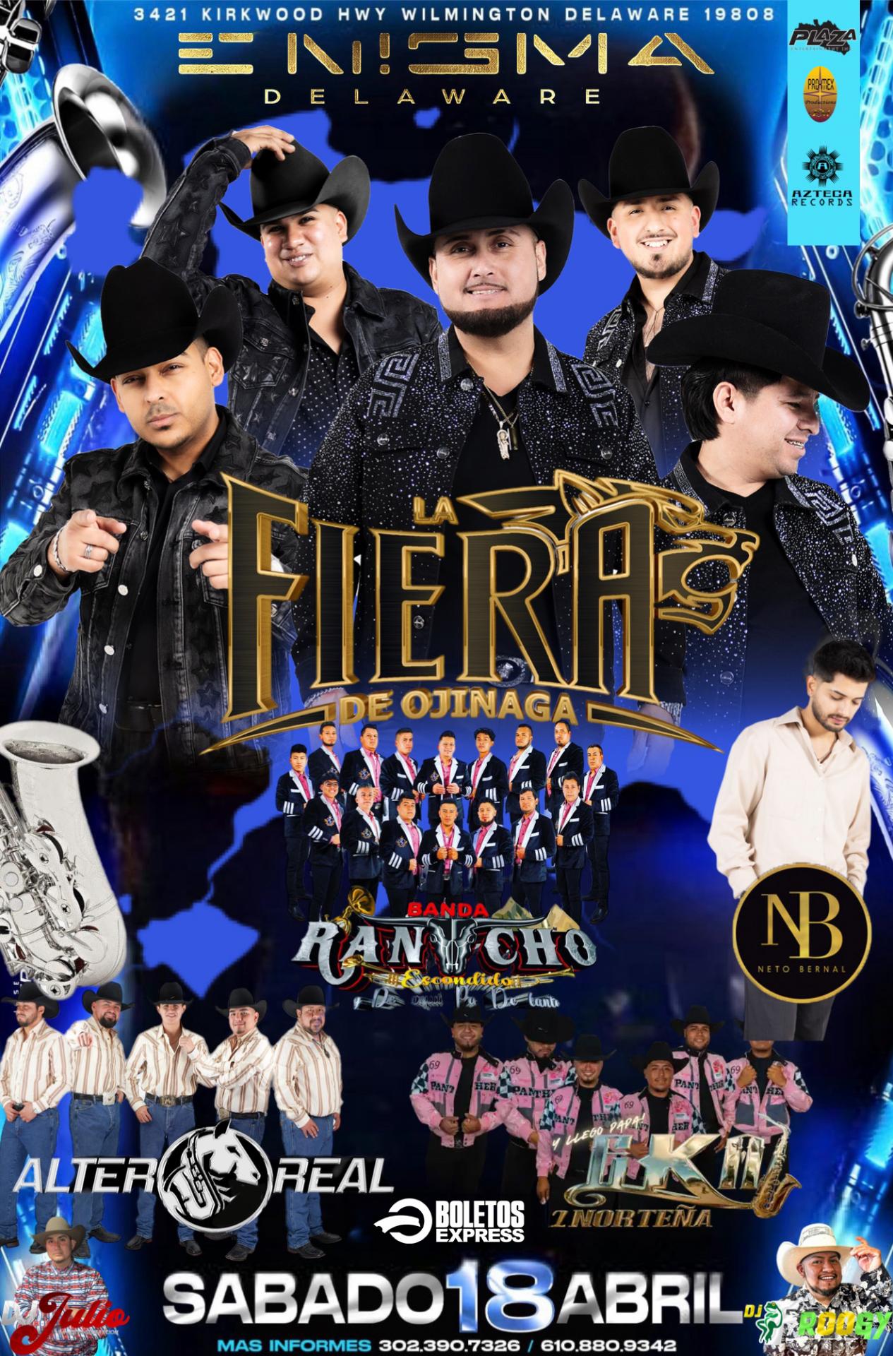 Buy tickets for LA FIERA DE OJINAGA | BANDA RANCHO ESCONDIDO | ALTER REAL | EKA NORTEÑA LA FIERA DE OJINAGA | BANDA RANCHO ESCONDIDO | ALTER REAL | EKA NORTEÑA