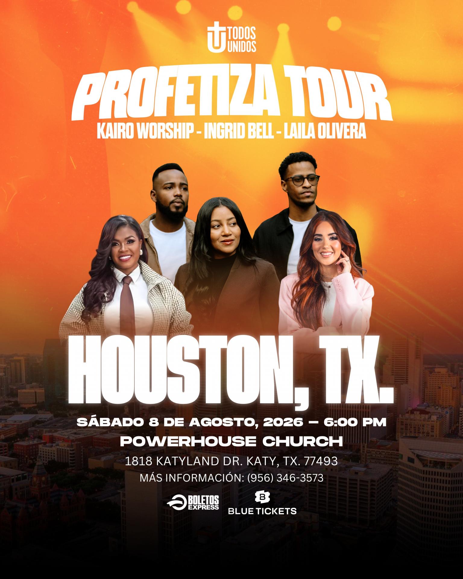 Buy tickets for PROFETIZA TOUR - HOUSTON, TX PROFETIZA TOUR - HOUSTON, TX
