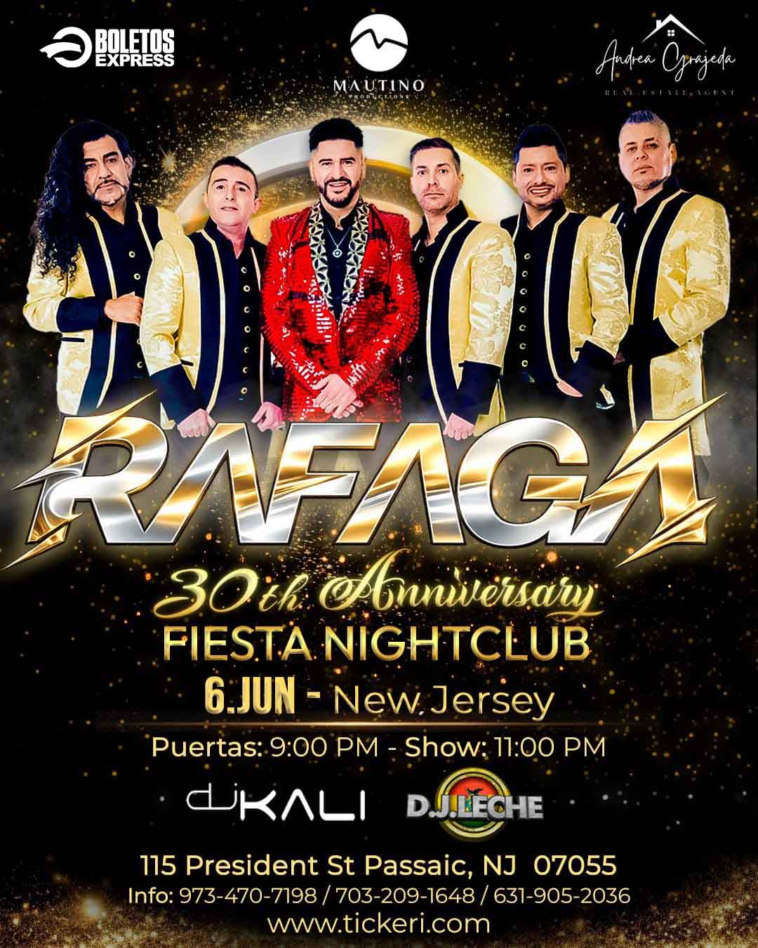RAFAGA EN SU 30TH ANIVERSARIO