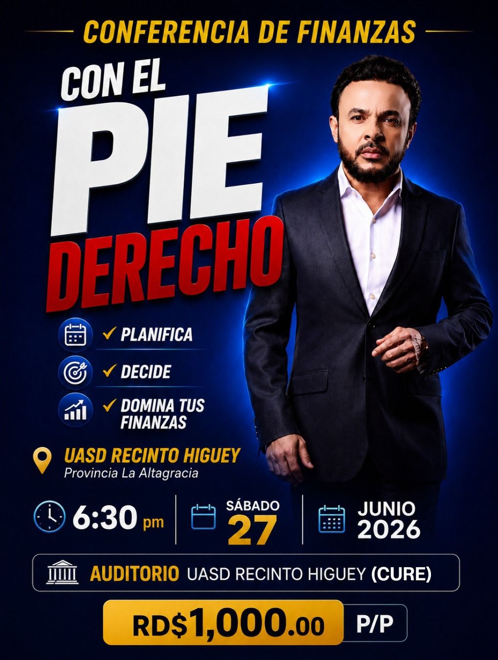 CON EL PIE DERECHO