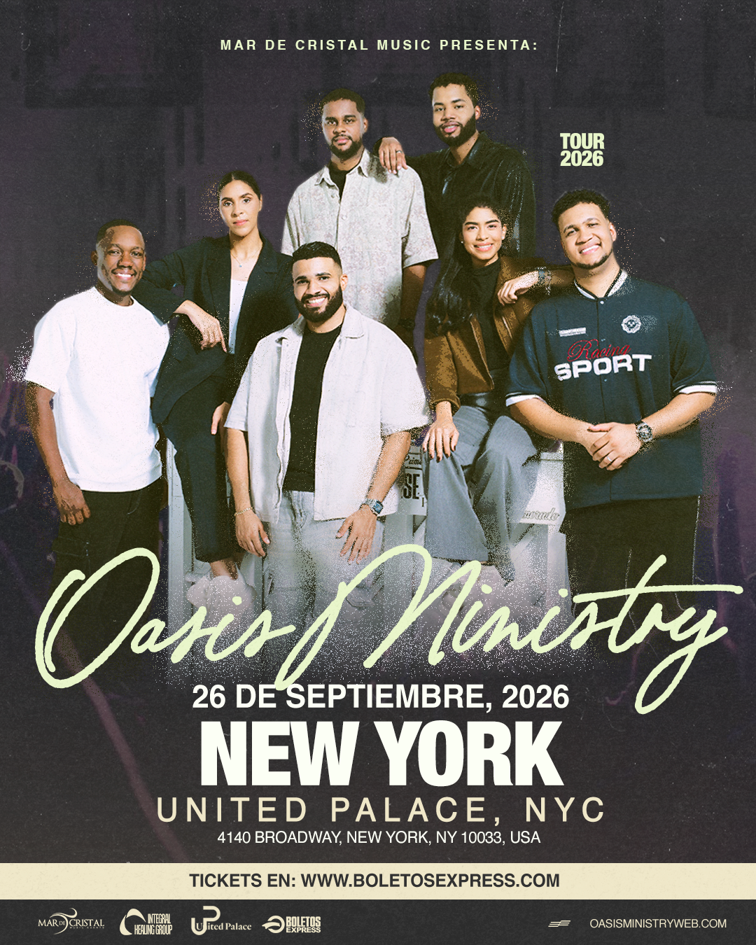 Buy tickets for Oasis Ministry - United Palace NYC Oasis Ministry - United Palace NYC